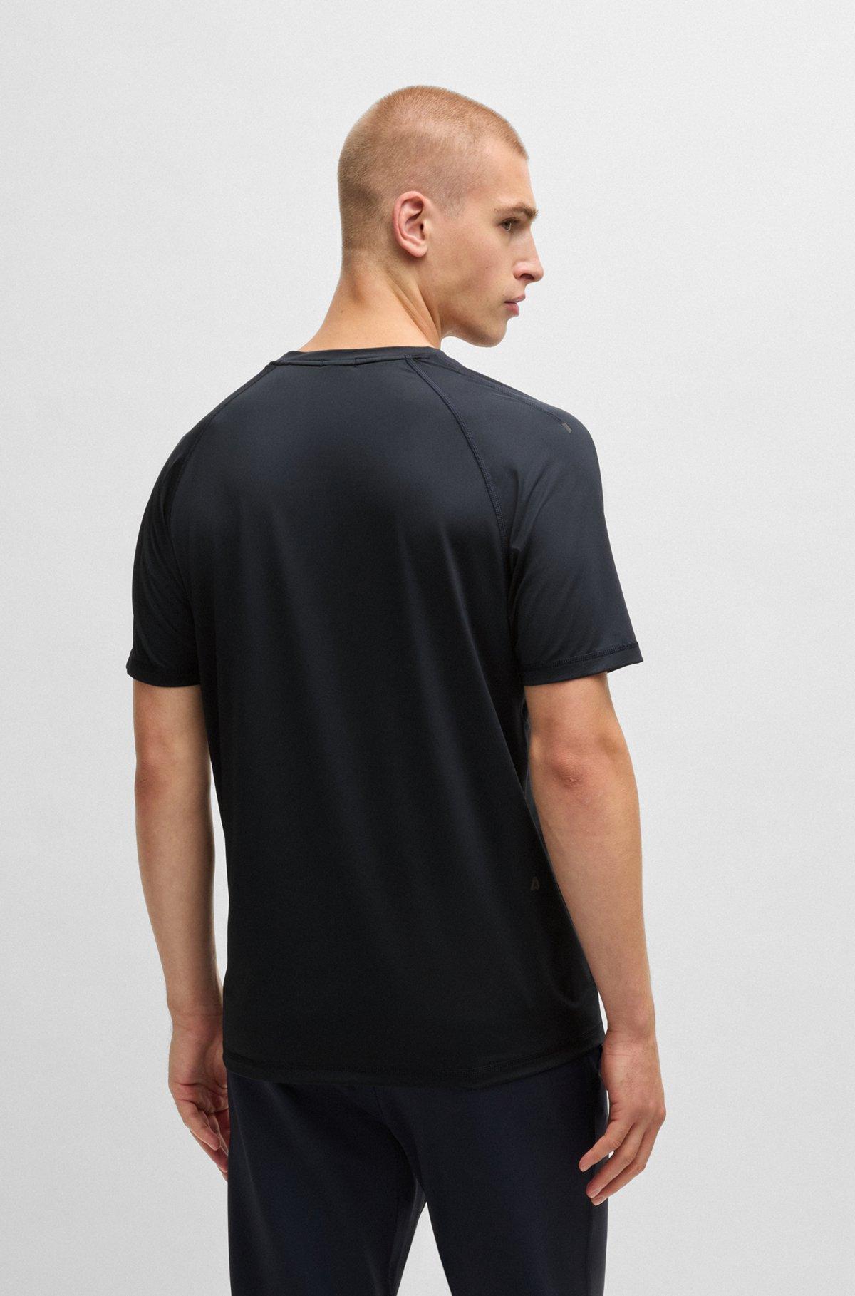Active slim-fit T-shirt with decorative reflective details Product Image