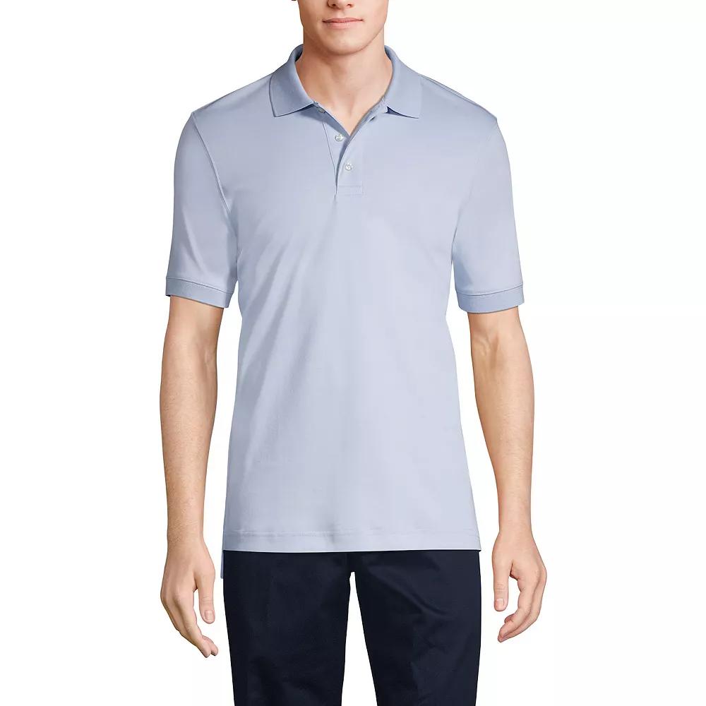 Big & Tall Lands' End School Uniform Short Sleeve Interlock Polo, Men's,  Product Image