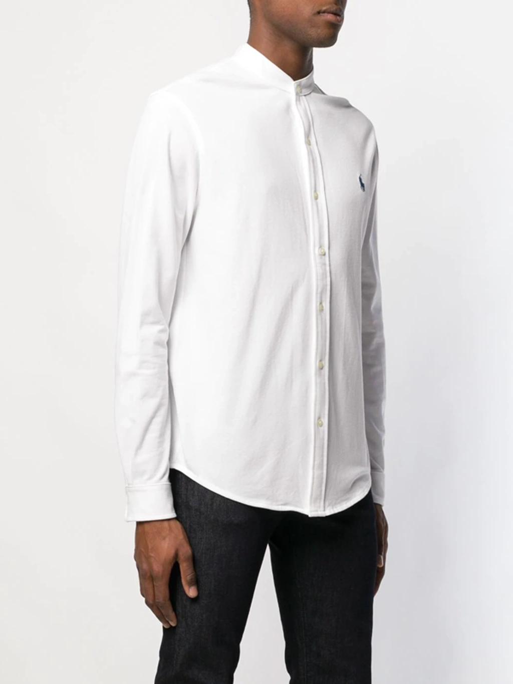 POLO RALPH LAUREN Long Sleeve Sport Shirt Clothing In White Product Image