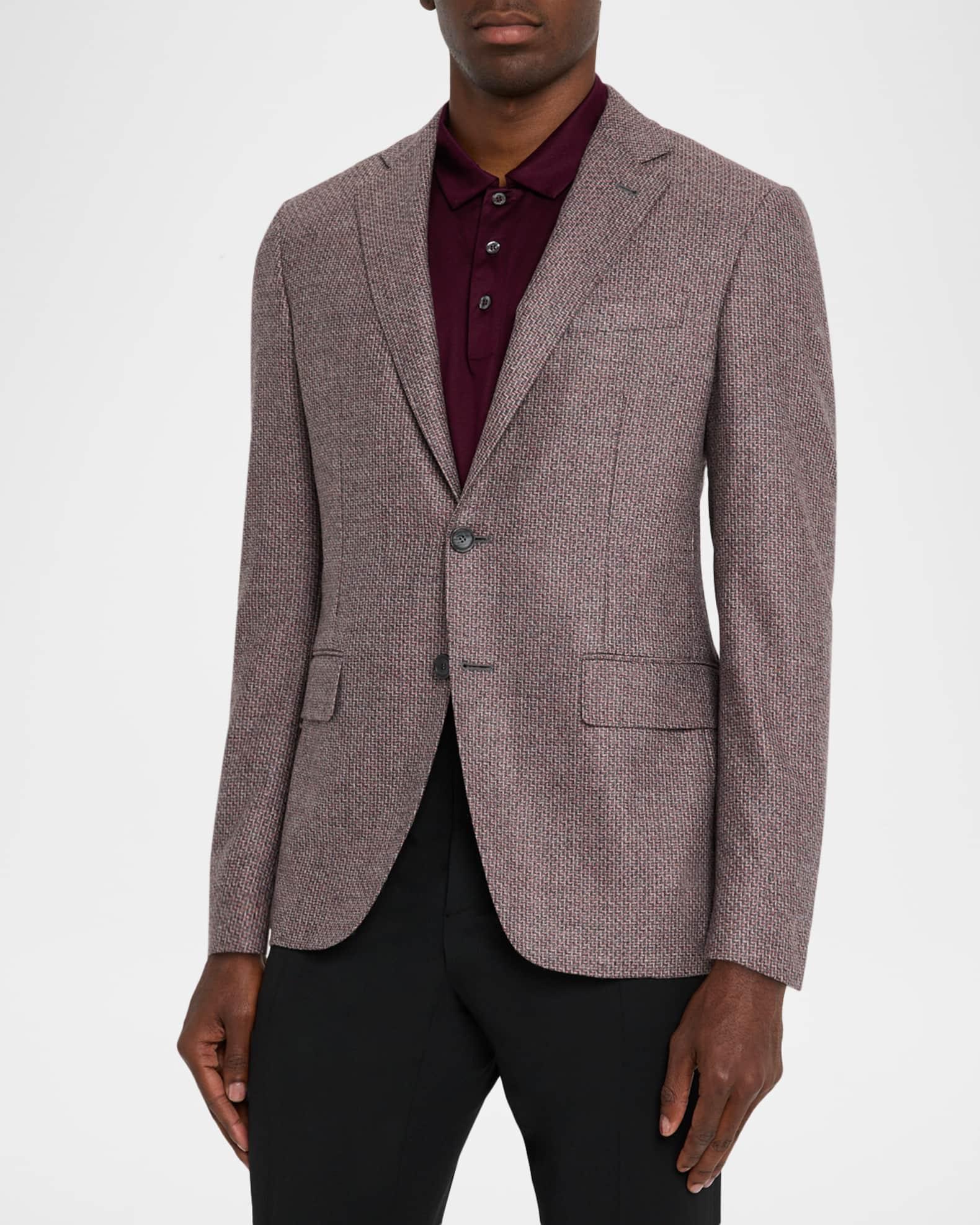 Men's Stepweave Wool Notch Lapel Sport Coat Product Image