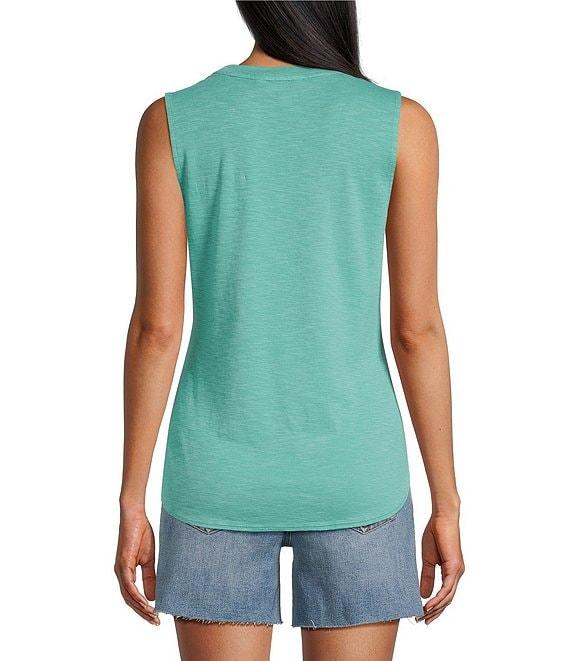 Tommy Bahama Ashby Cotton Slub Rib Round Neck Tank Product Image