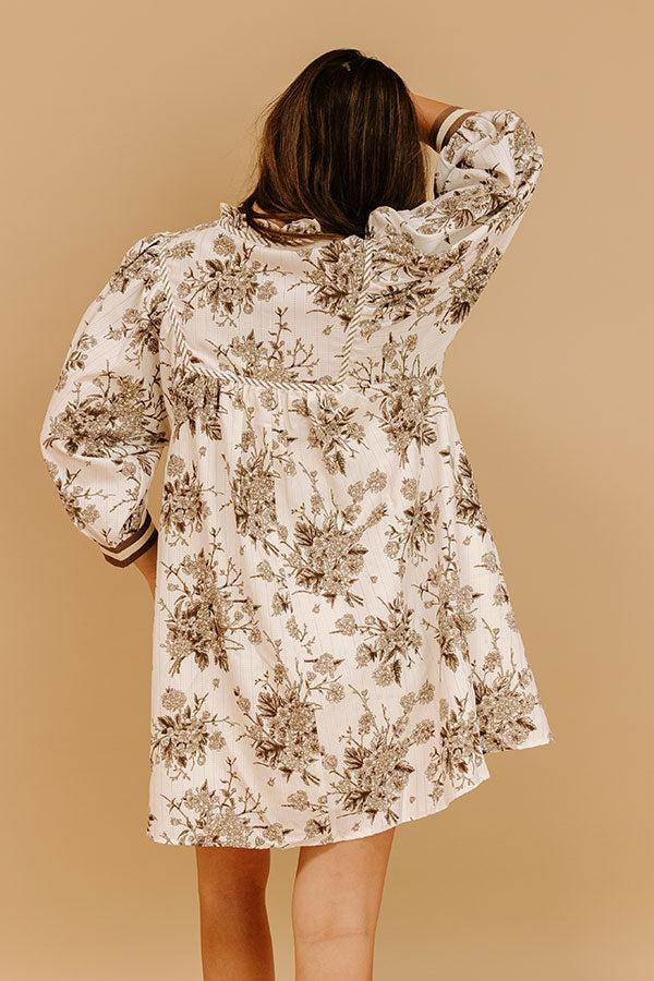 Veranda Chic Floral Mini Dress Product Image