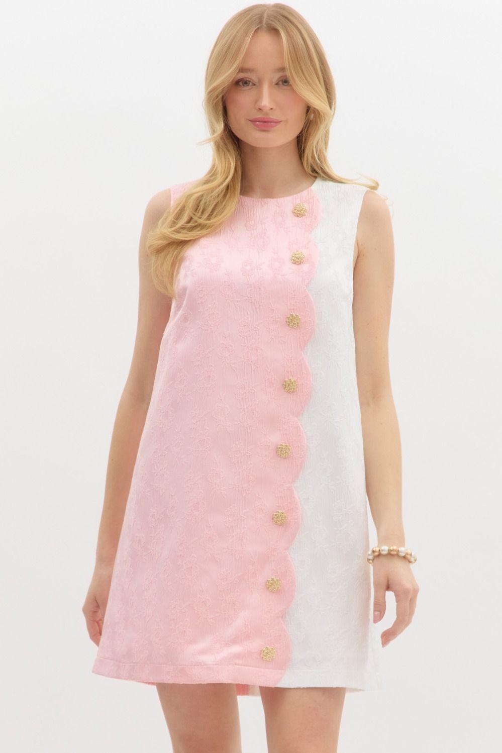 Sweet and Scalloped Dress Product Image