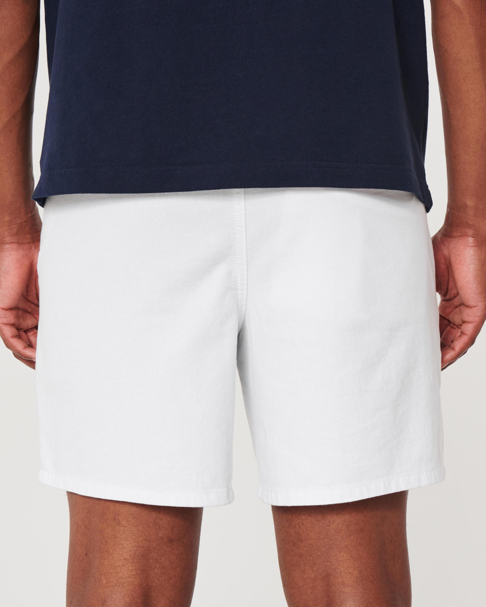 Linen-Blend Pull-On Shorts 7" Product Image