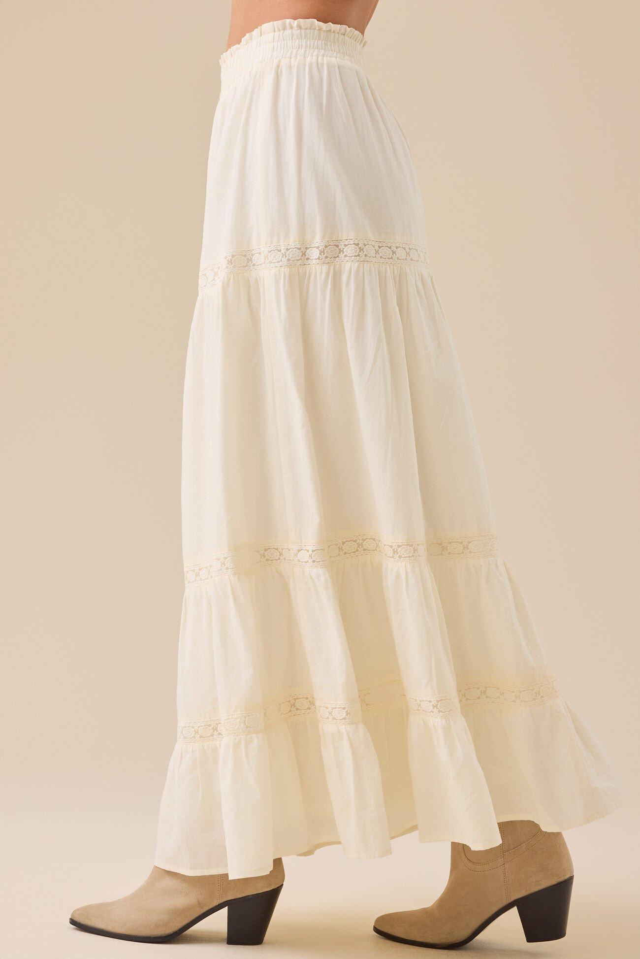 Kait Lace Midi Skirt Product Image