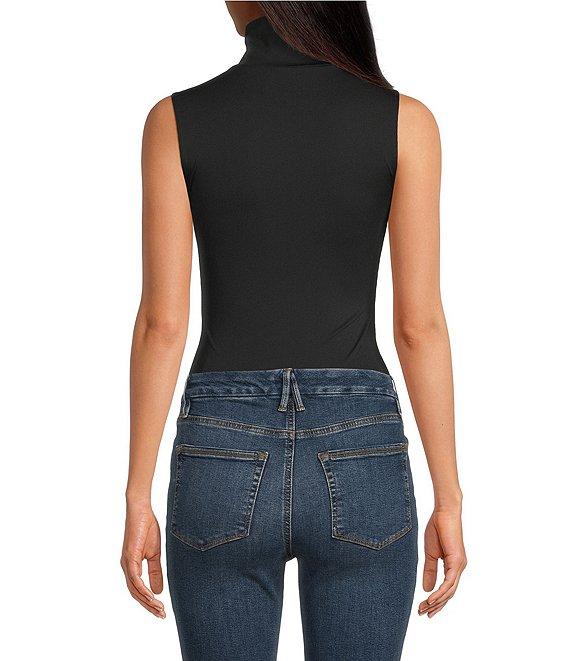 Good American Weightless Mock Neck Sleeveless Bodysuit Product Image