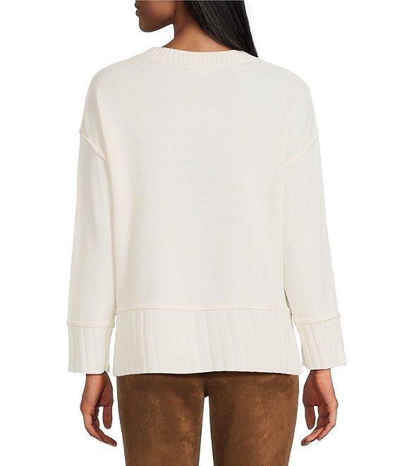 Westbound Wool Blend Long Sleeve Crew Neck Sweater Product Image