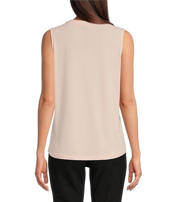 Jones New York Moss Crepe Pleat Front V-Neck Cami Product Image