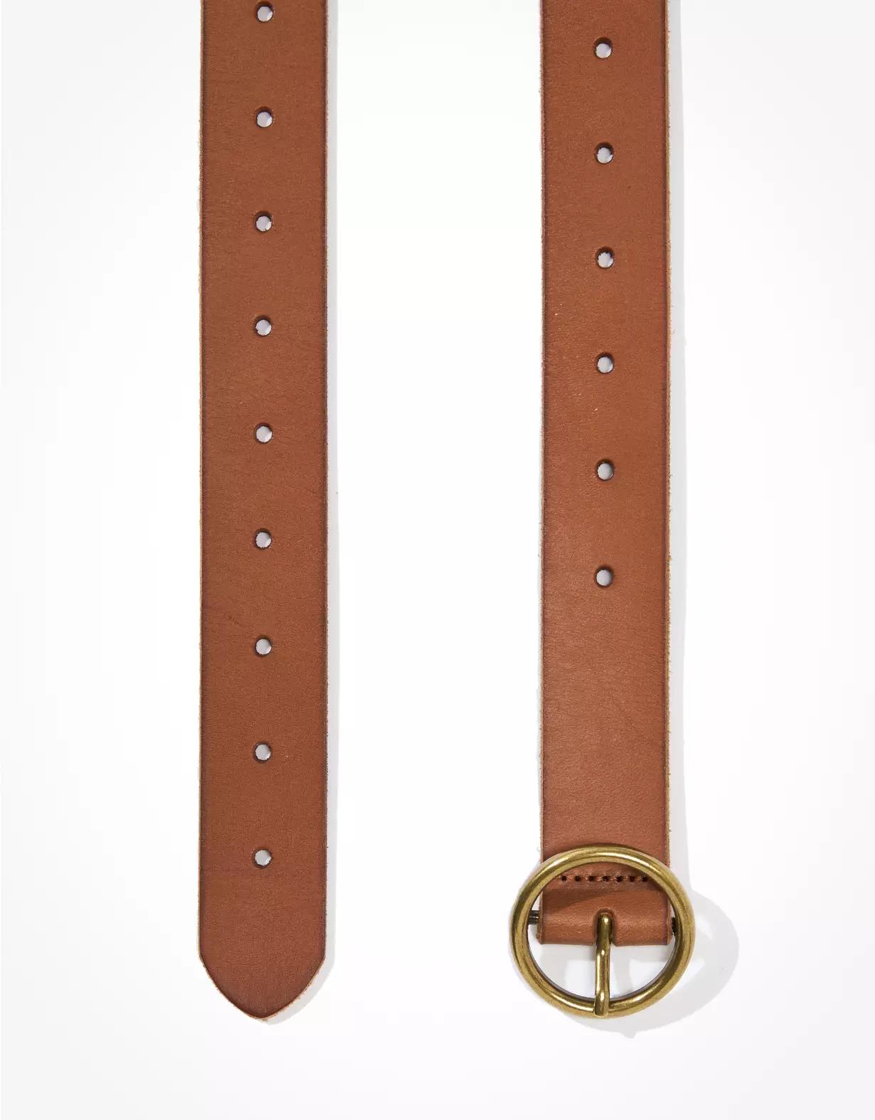 AE Oval Buckle Leather Belt Product Image
