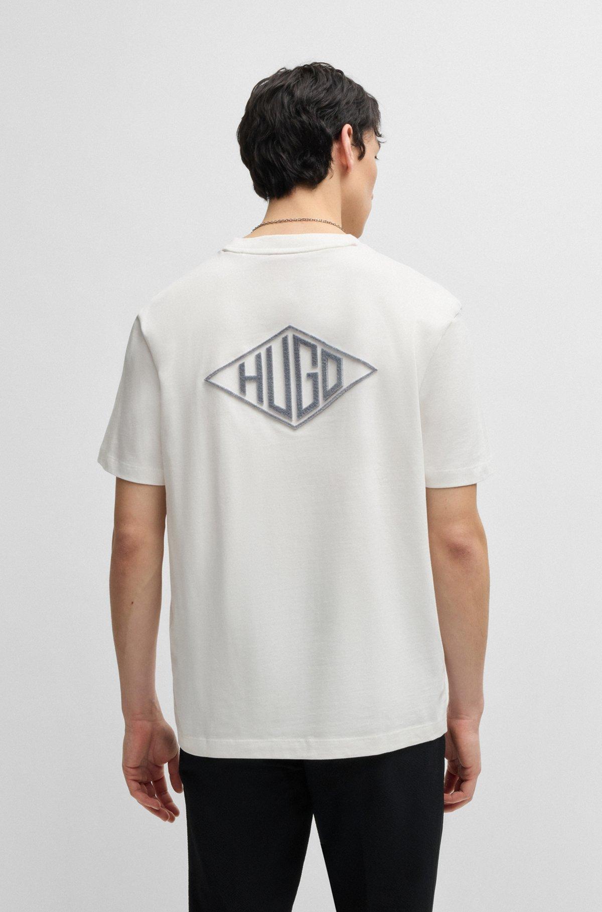 Relaxed-fit T-shirt in cotton with embroidered logo Product Image