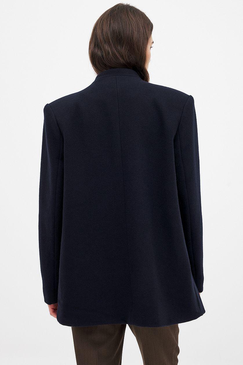 Wool Blend Buckle Detail Jacket Product Image