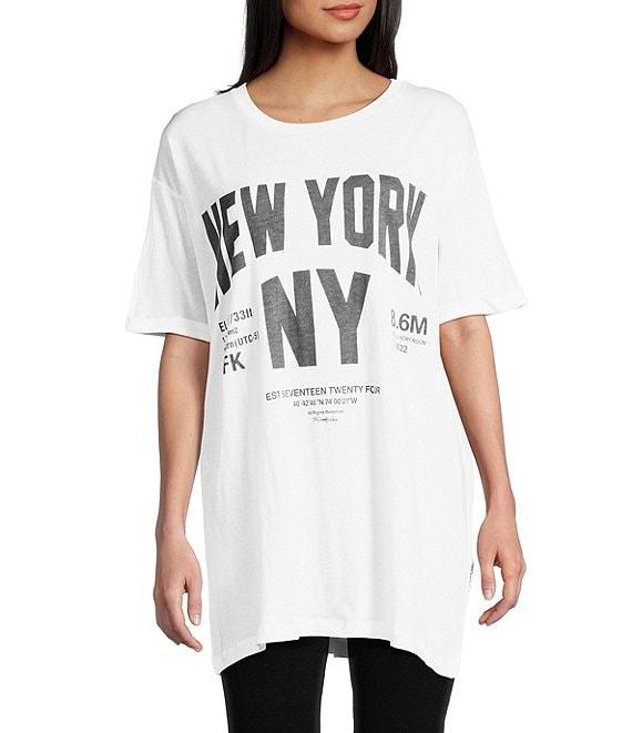 The Laundry Room Short Sleeve Welcome to New York Oversized T-Shirt Product Image