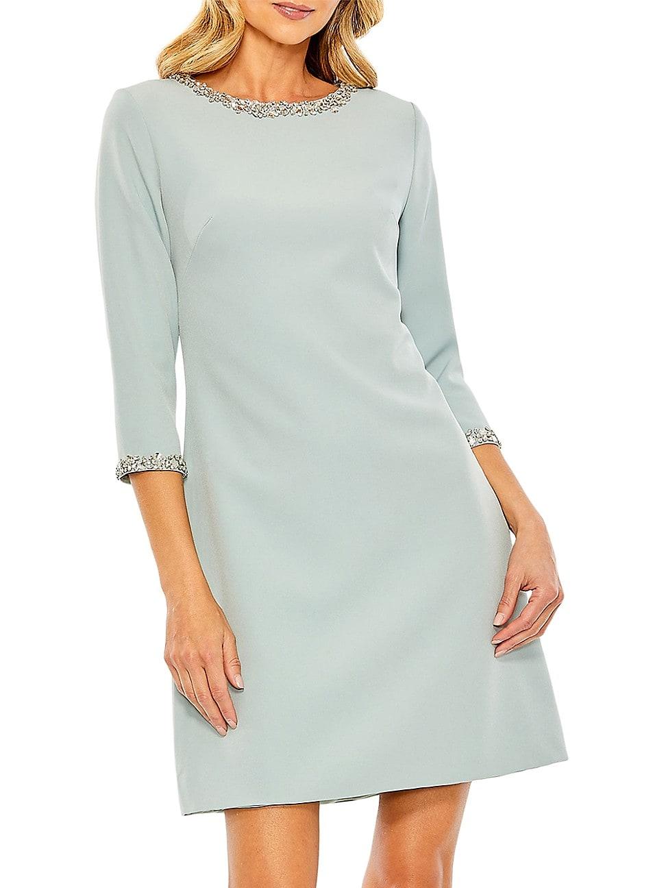 Womens Embellished A-Line Cocktail Dress Product Image