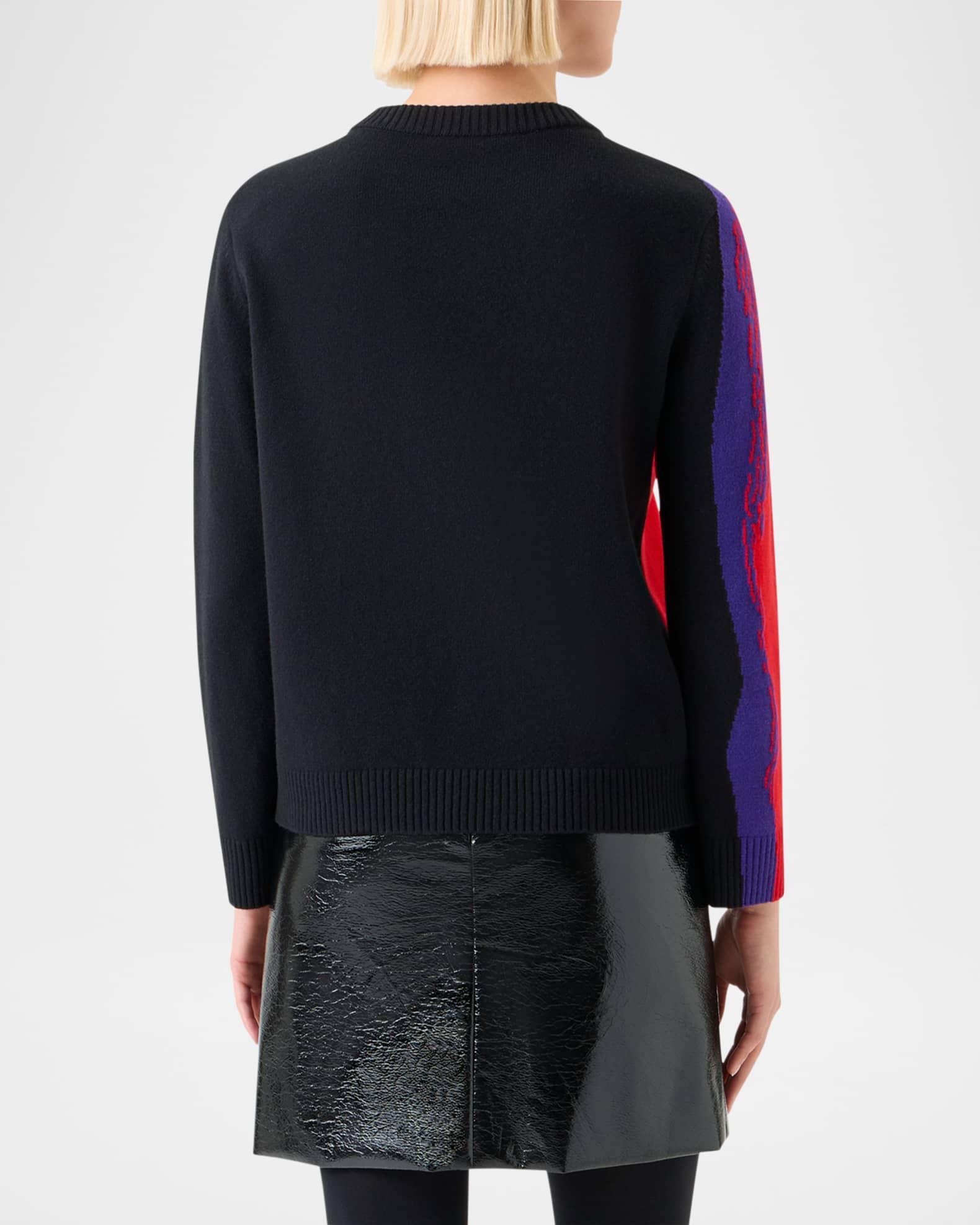 Graphic Knit Merino Wool Sweater Product Image