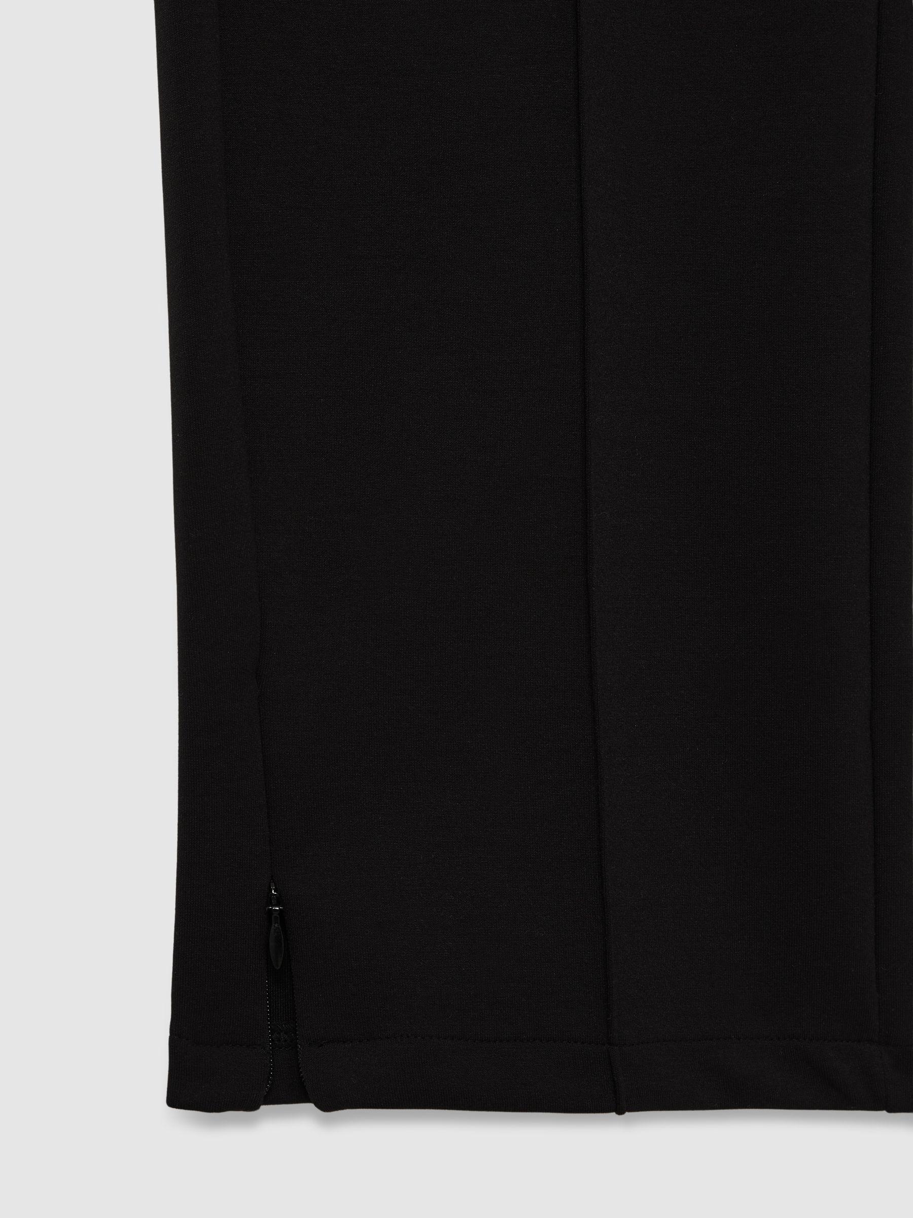 Interlock Drawstring Straight-Leg Trousers in Black Product Image