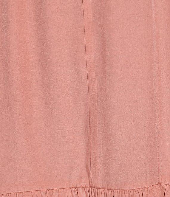 Layered With Love Francois Long Ruffle Sleeve Sateen Mini Dress Product Image