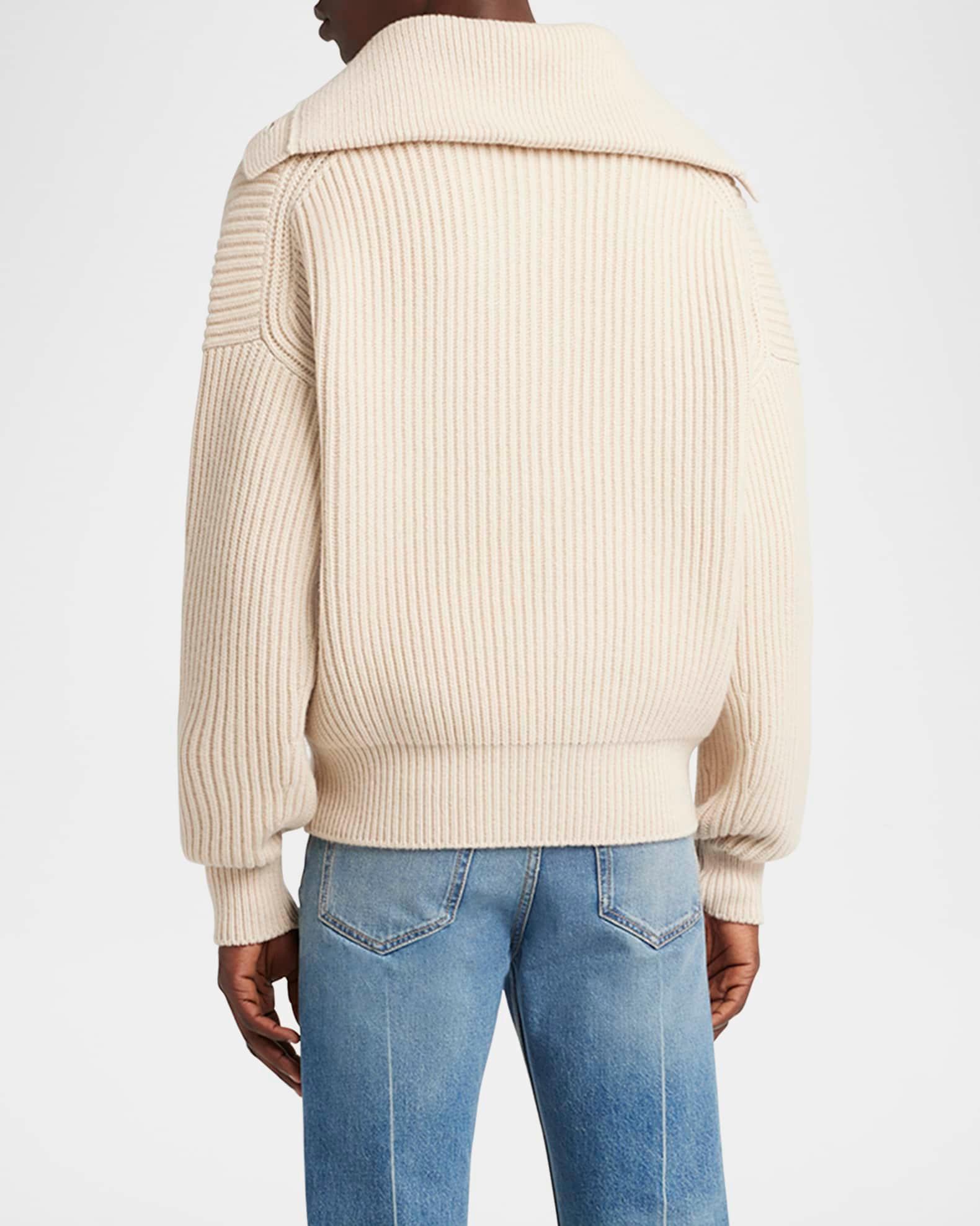 Men's Ribbed Wool-Cashmere Sweater Product Image