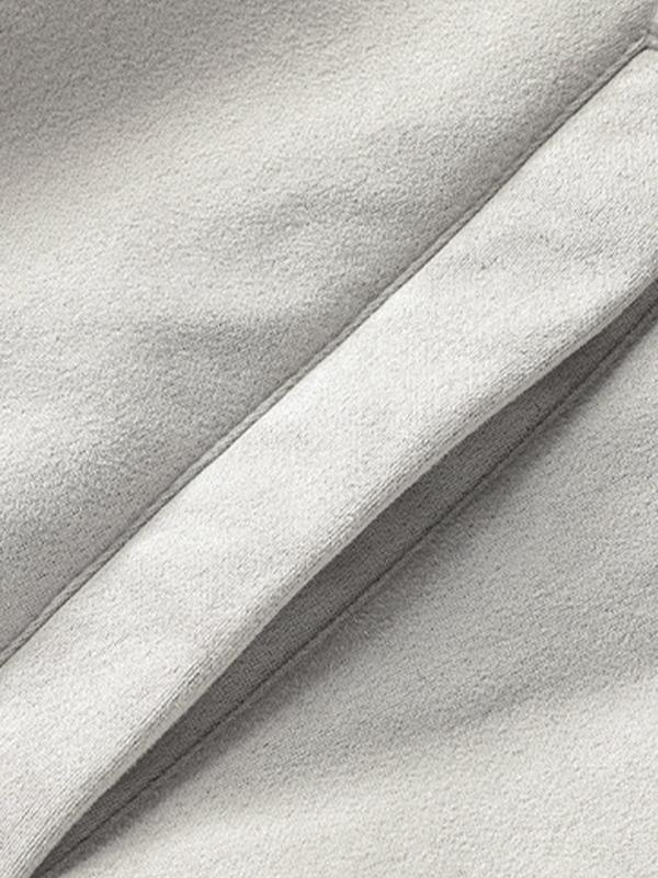 Men's Suede Hooded Drawstring Jacket Product Image