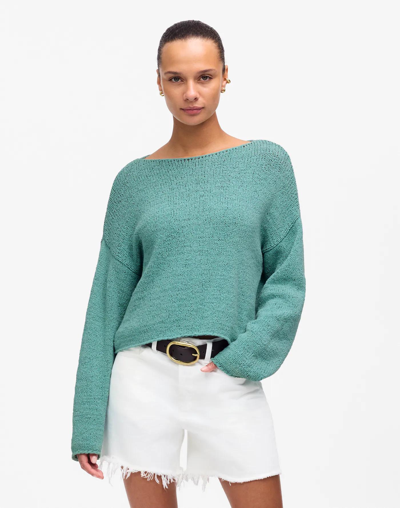 Boatneck Pullover Sweater Product Image