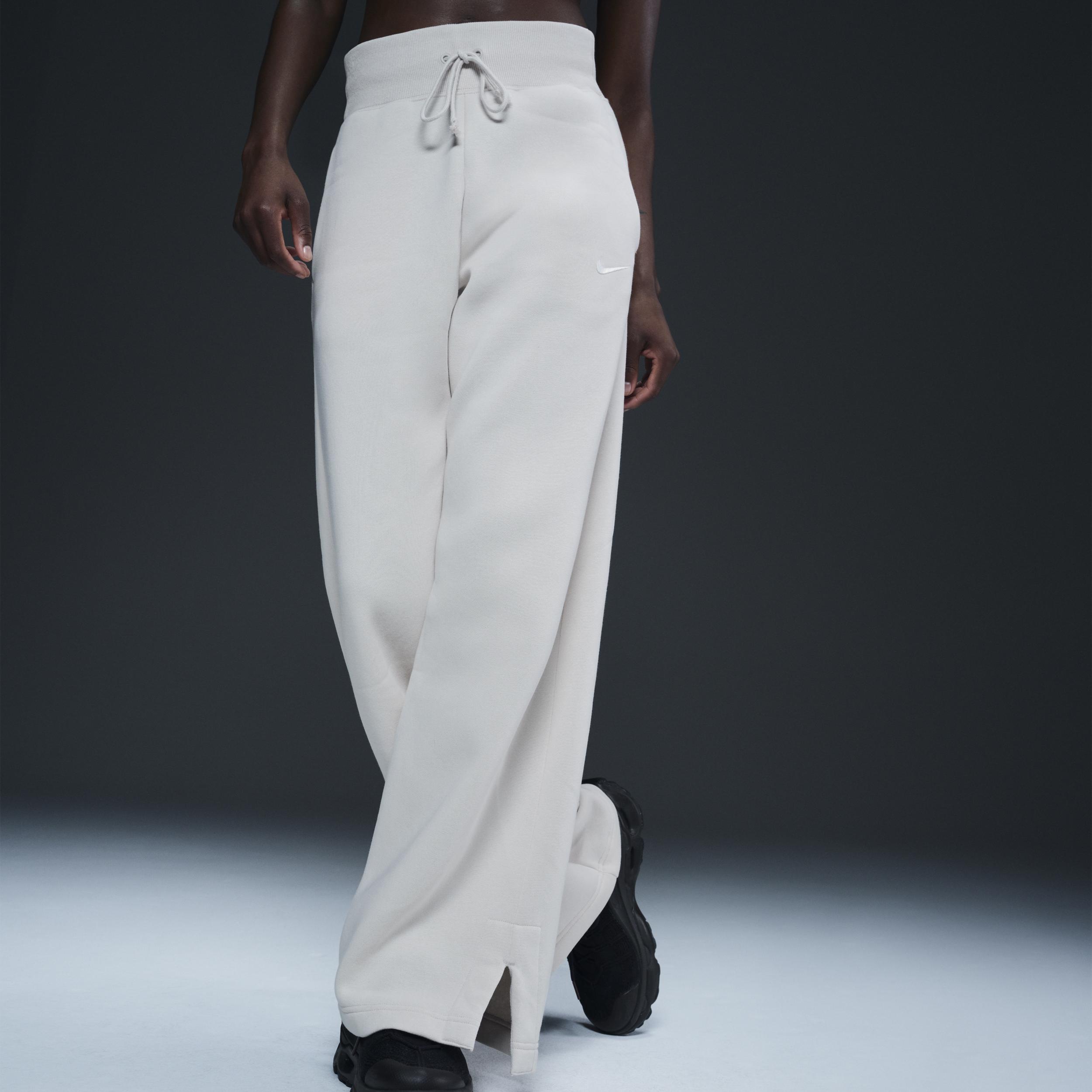 Womens Nike Sportswear Phoenix Fleece High-Waisted Wide-Leg Sweatpants | DQ5615-104 Product Image