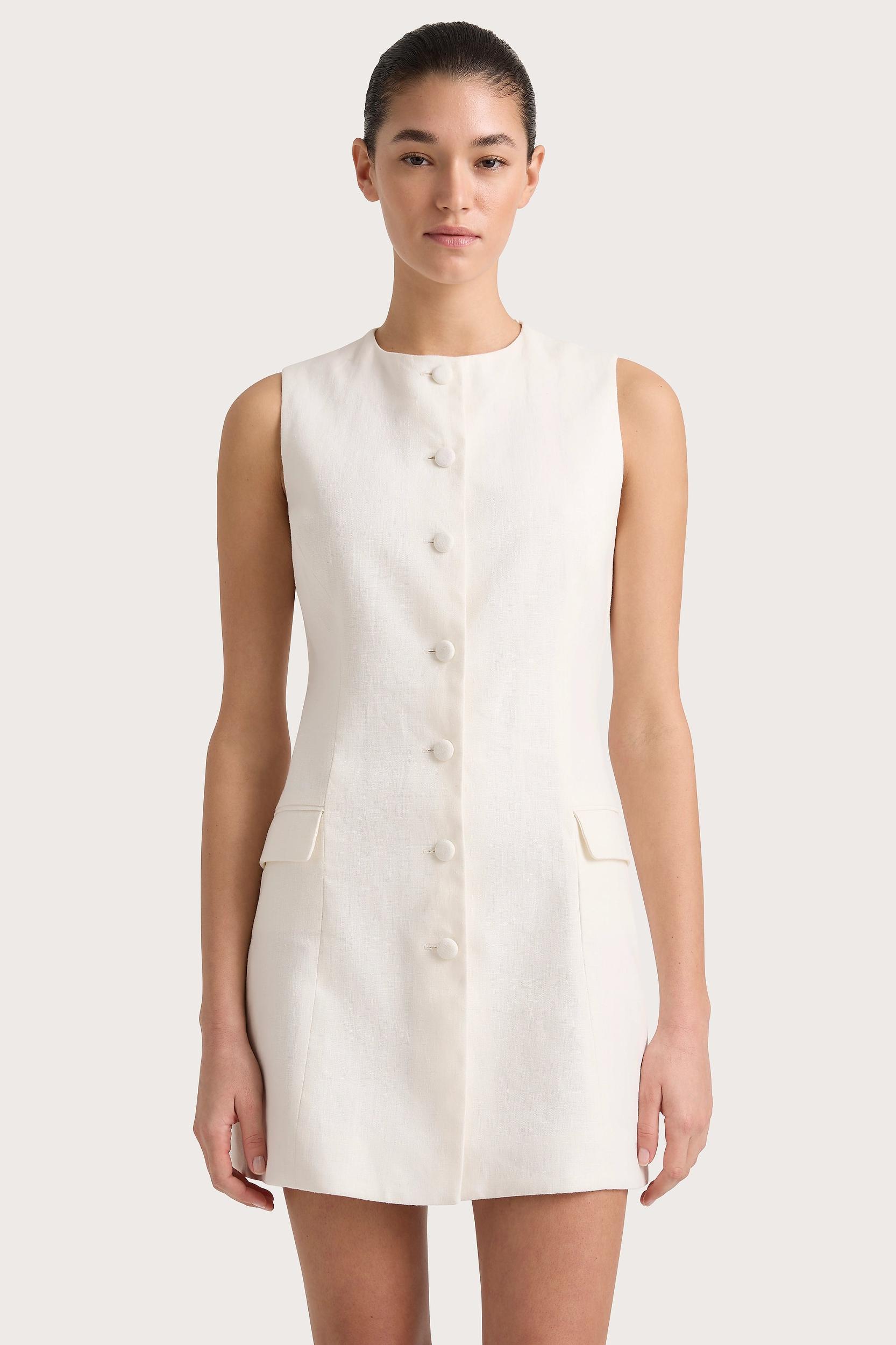 Jane Mini Dress White - Final Sale Product Image
