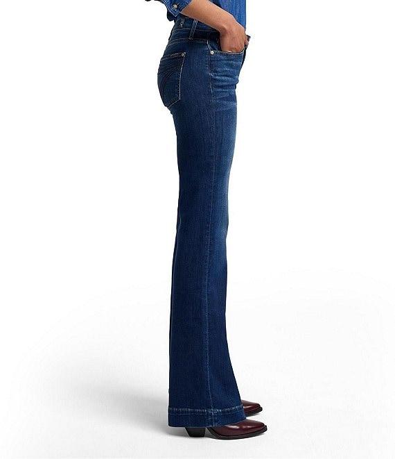 7 For All Mankind Dojo Full Length Flare Denim Jeans Product Image