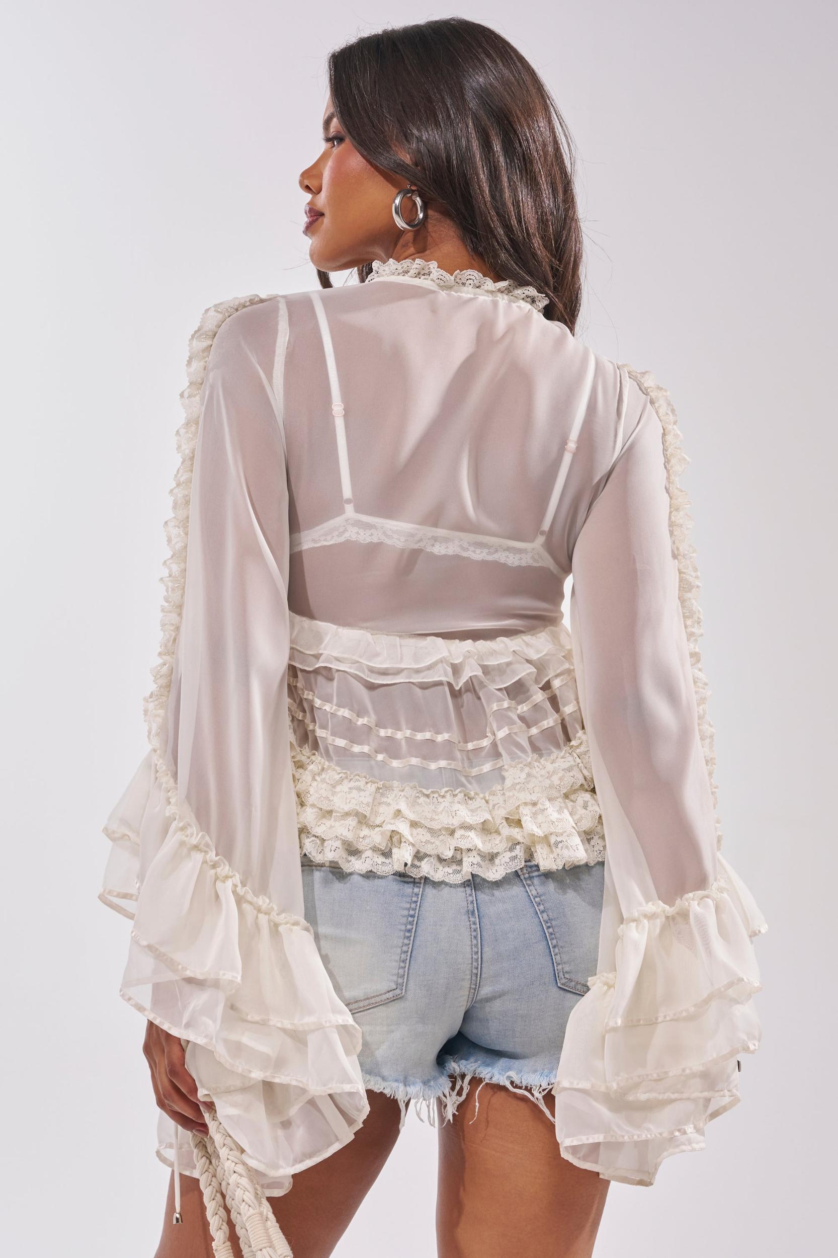 BRIDGETTE LONG SLEEVE BLOUSE Product Image