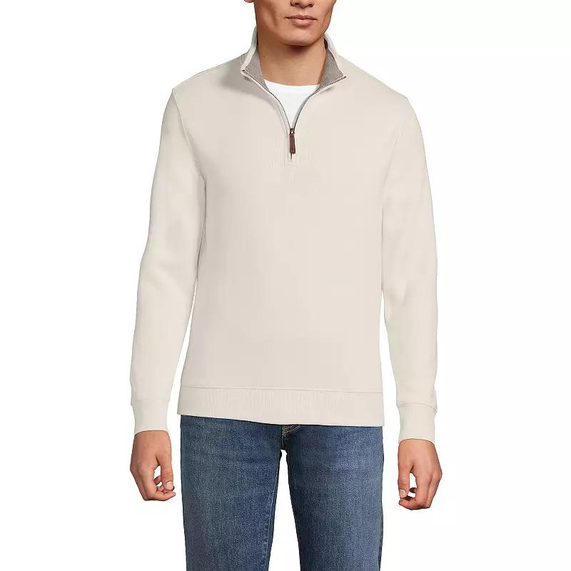 Big & Tall Lands' End Bedford Classic-Fit Ribbed Quarter-Zip Sweater, Men's,  Product Image
