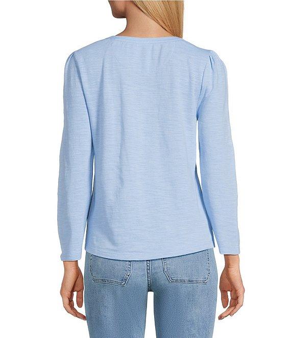 Tommy Bahama Ashby Isles Puff Sleeve Henley Top Product Image