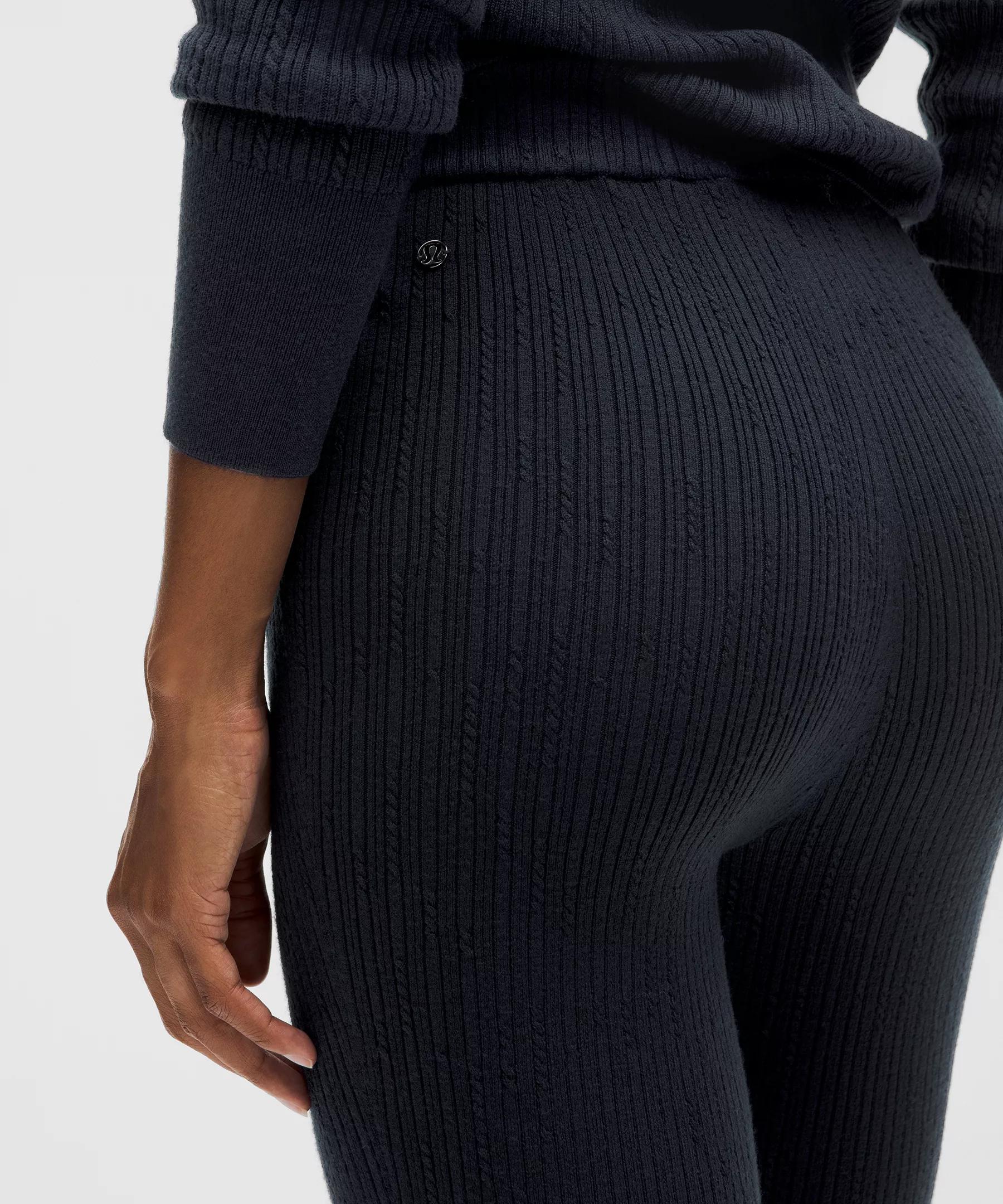 Ribbed Merino Wool-Blend Pant Product Image