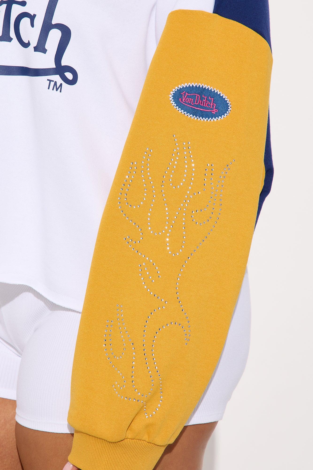 Von Dutch Fire Rhinestone Hoodie - Multi Color Product Image