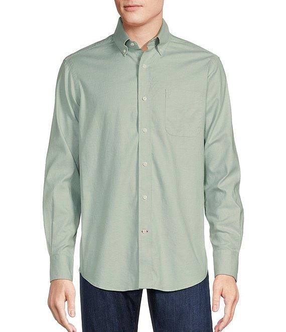 Cremieux Blue Label Solid Oxford Long Sleeve Woven Shirt Product Image