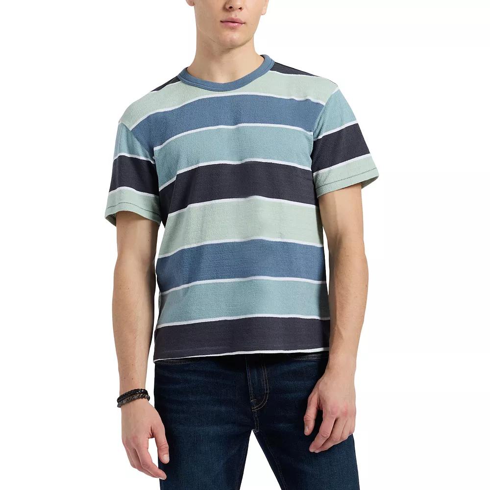 Mens Buffalo Jeans Textured Striped Tee Product Image