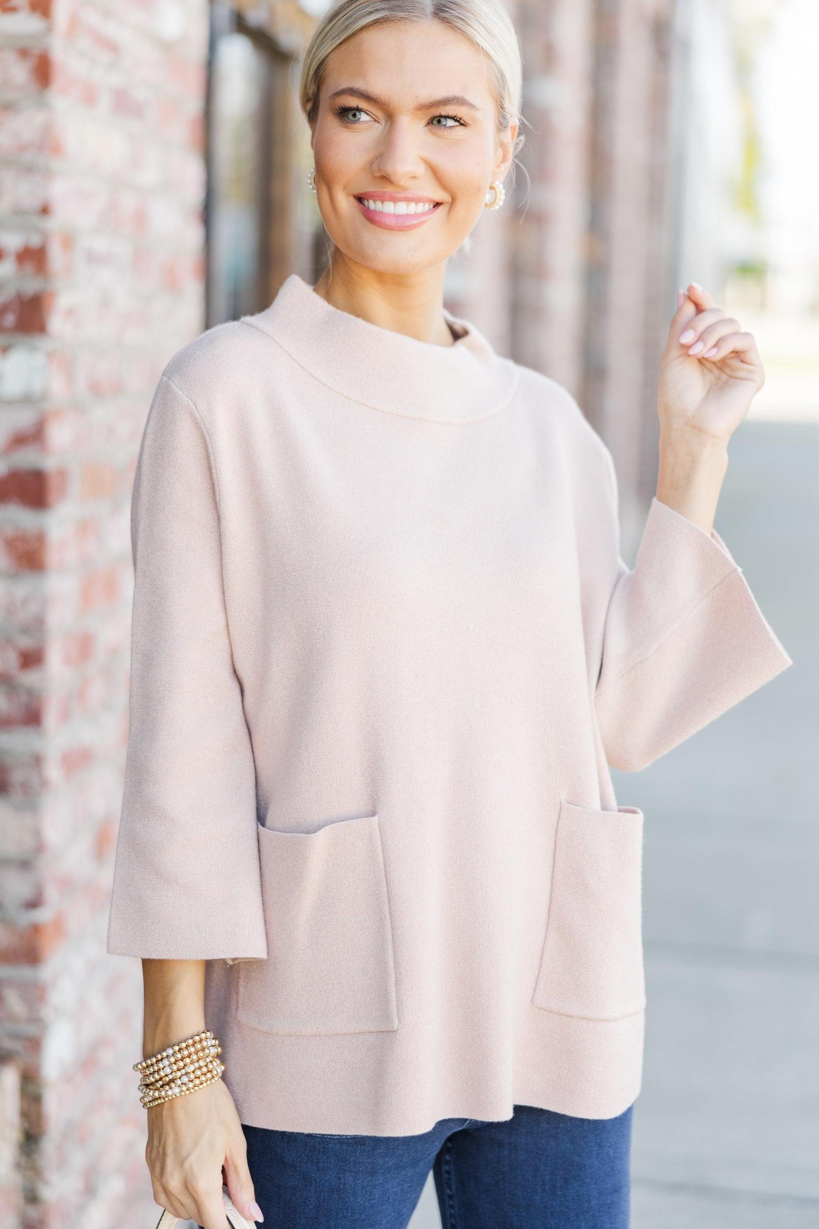 Feeling So Sweet Rose Gold Sweater Female Product Image