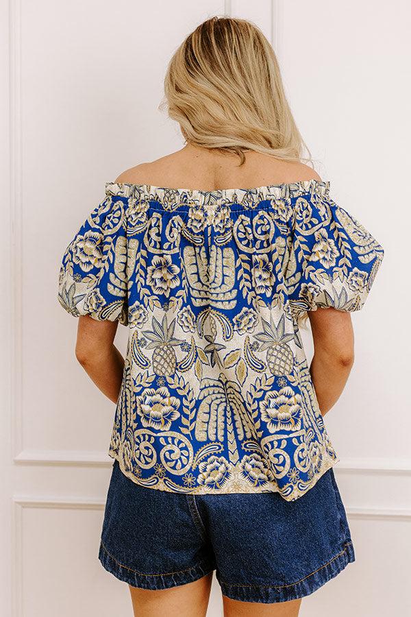 Charming Glance Off Shoulder Floral Top Product Image
