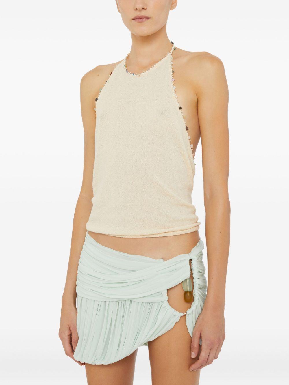 pleated bubble mini skirt Product Image