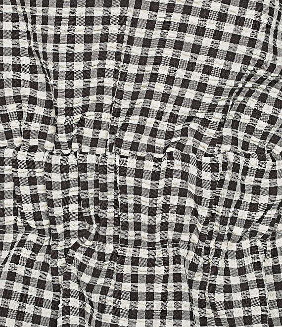 Gianni Bini Elle Gingham Mid Rise Coordinating Bloomer Shorts Product Image