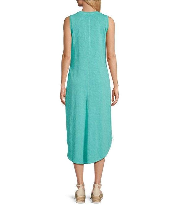 Tommy Bahama Ashby Isles V-Neck Sleeveless Midi Dress Product Image