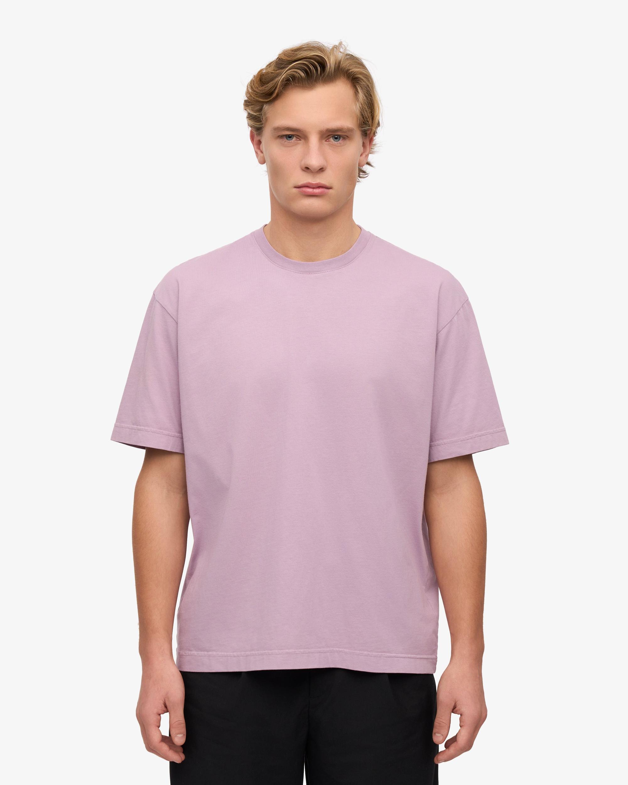 Oversized Organic T-Shirt - Soft Lavender Product Image