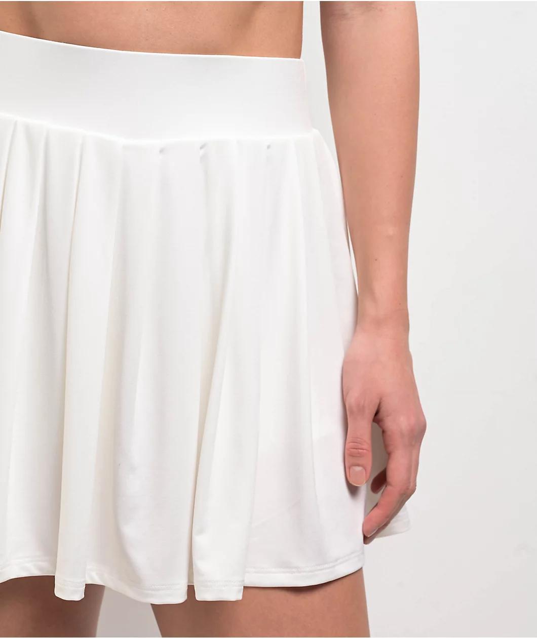 Spicychix White Tennis Skirt Product Image