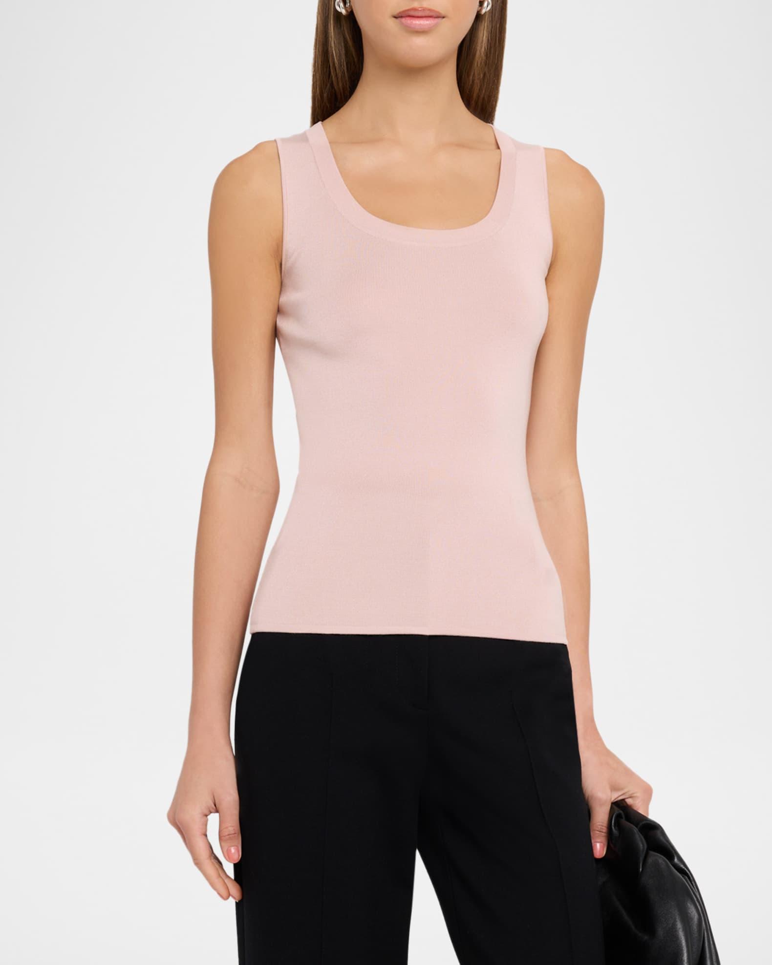Fitted Silk-Stretch Tank Top Product Image