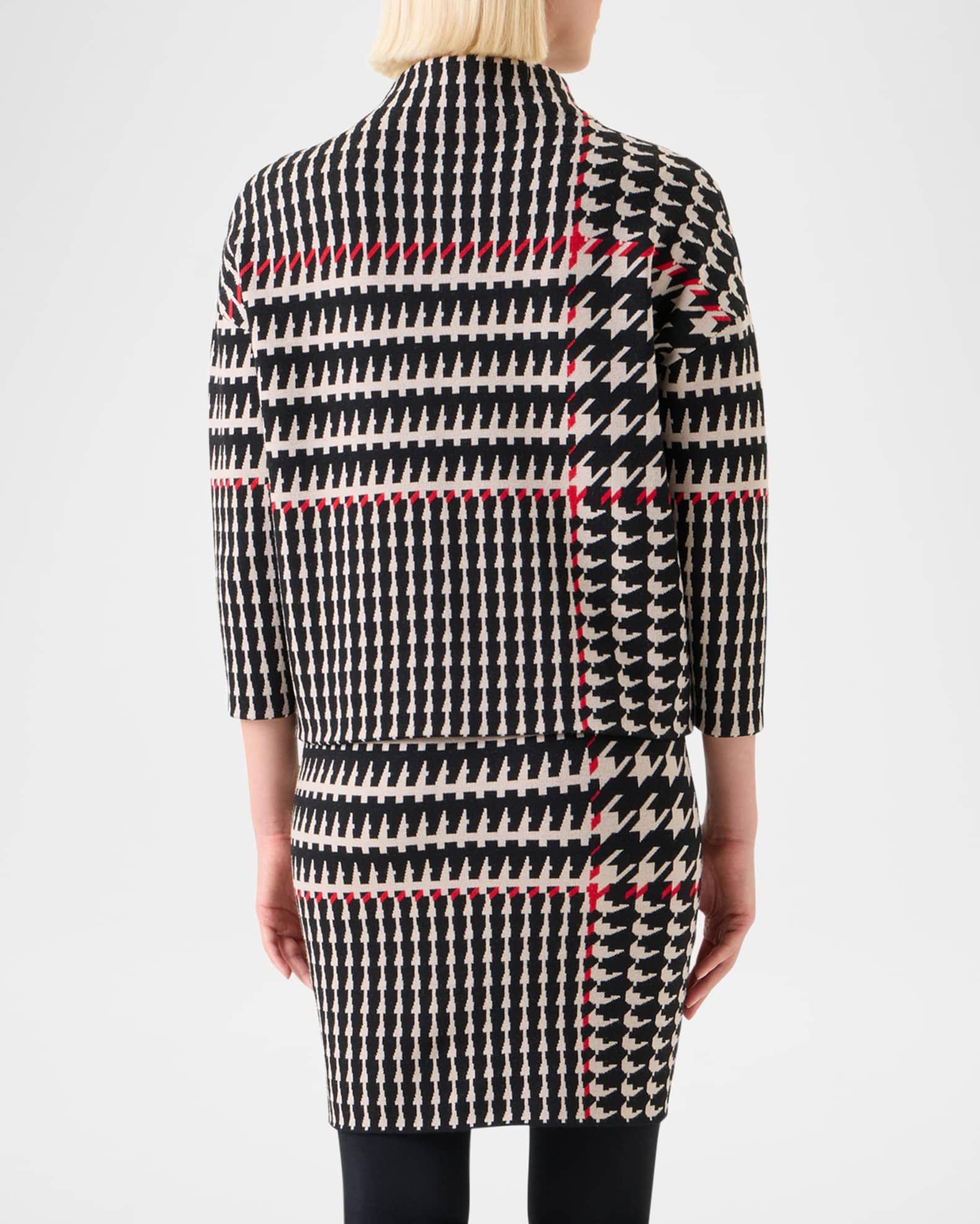 Wool-Blend Knit Jacquard Sweater Product Image