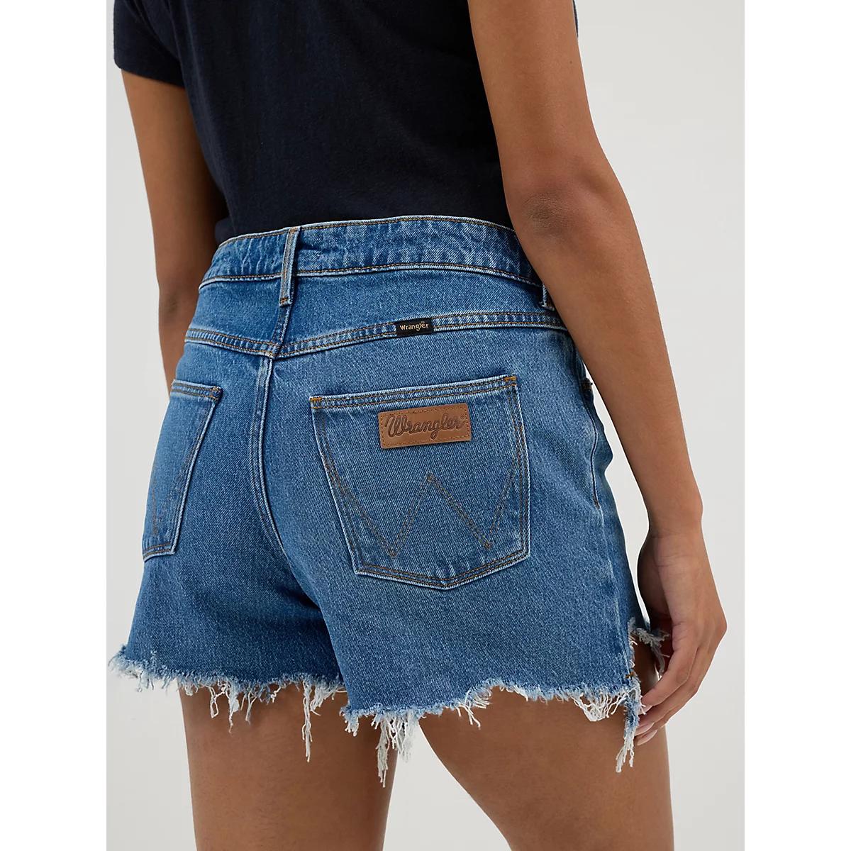 Women's Mid Rise Denim Short in Carolina Blue Product Image