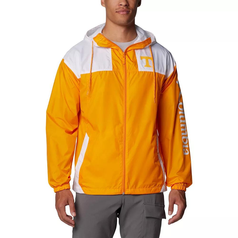 Men's Columbia Tennessee Orange Tennessee Volunteers Flash Challenger II Omni-Shade Full-Zip Hoodie Windbreaker Jacket,  Product Image