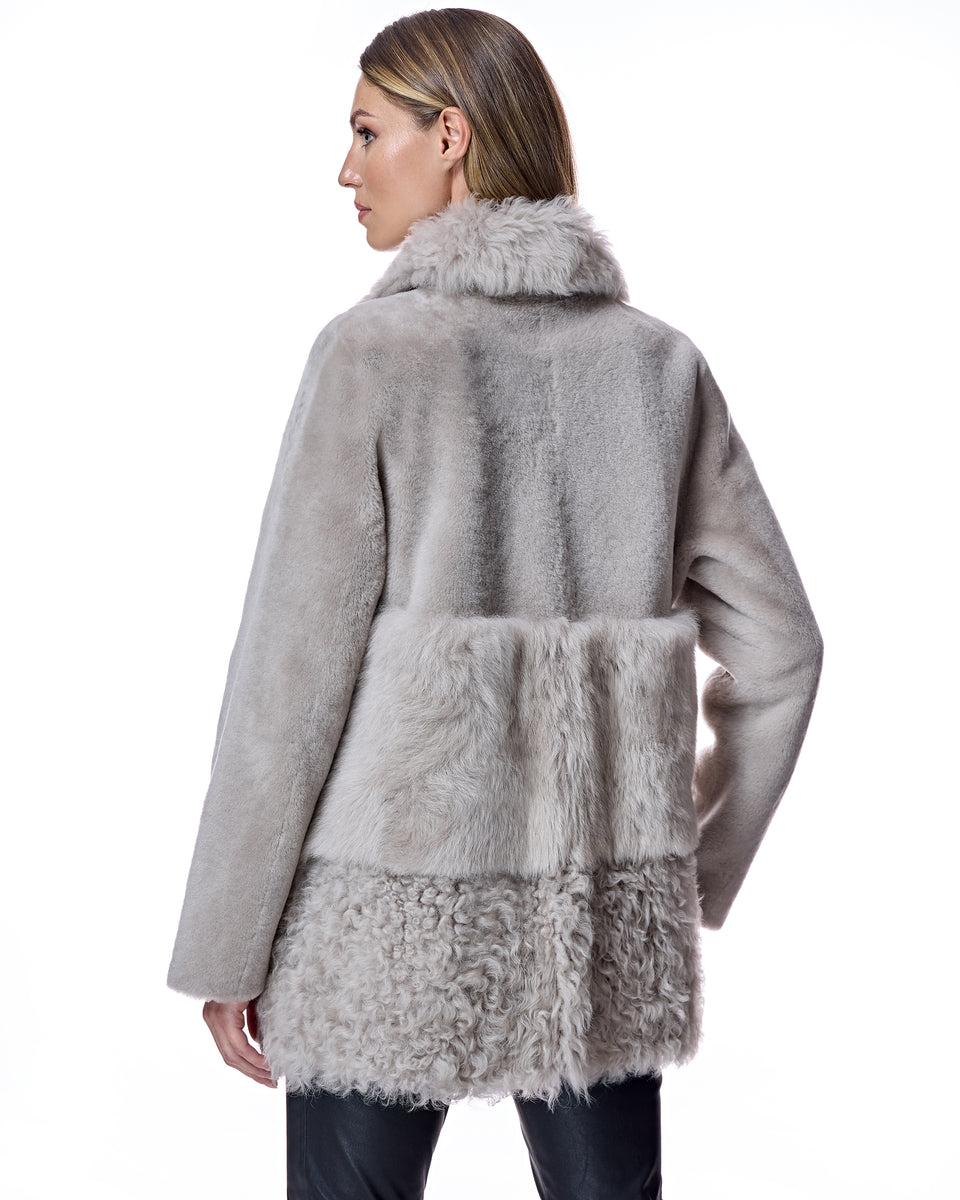 Reversible Mixed Media Shearling Jacket Product Image