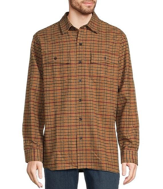 L.L.Bean Chamois Mini Plaid Long Sleeve Woven Shirt Product Image
