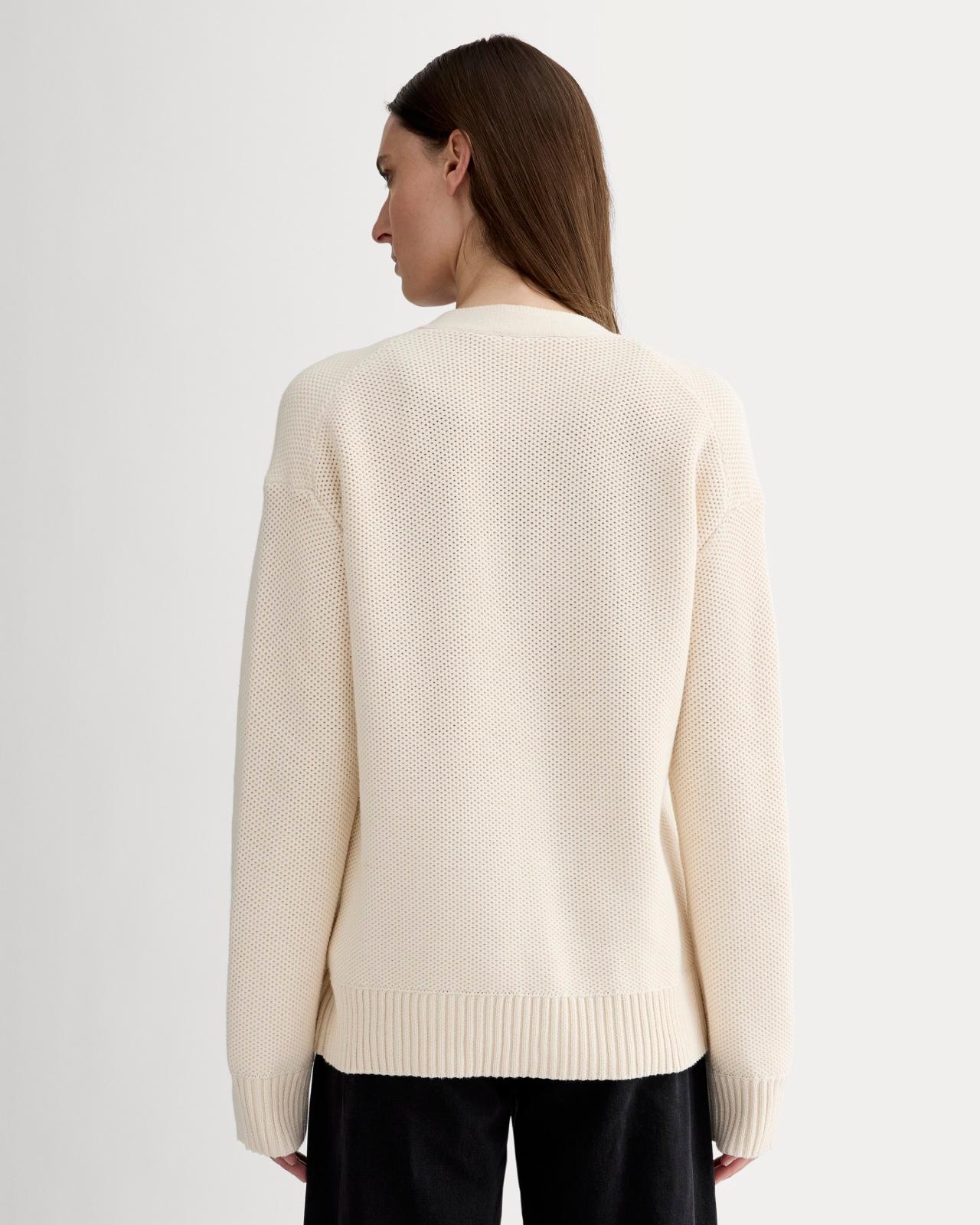 Womens Cotton Honeycomb Cardigan by Everlane Product Image