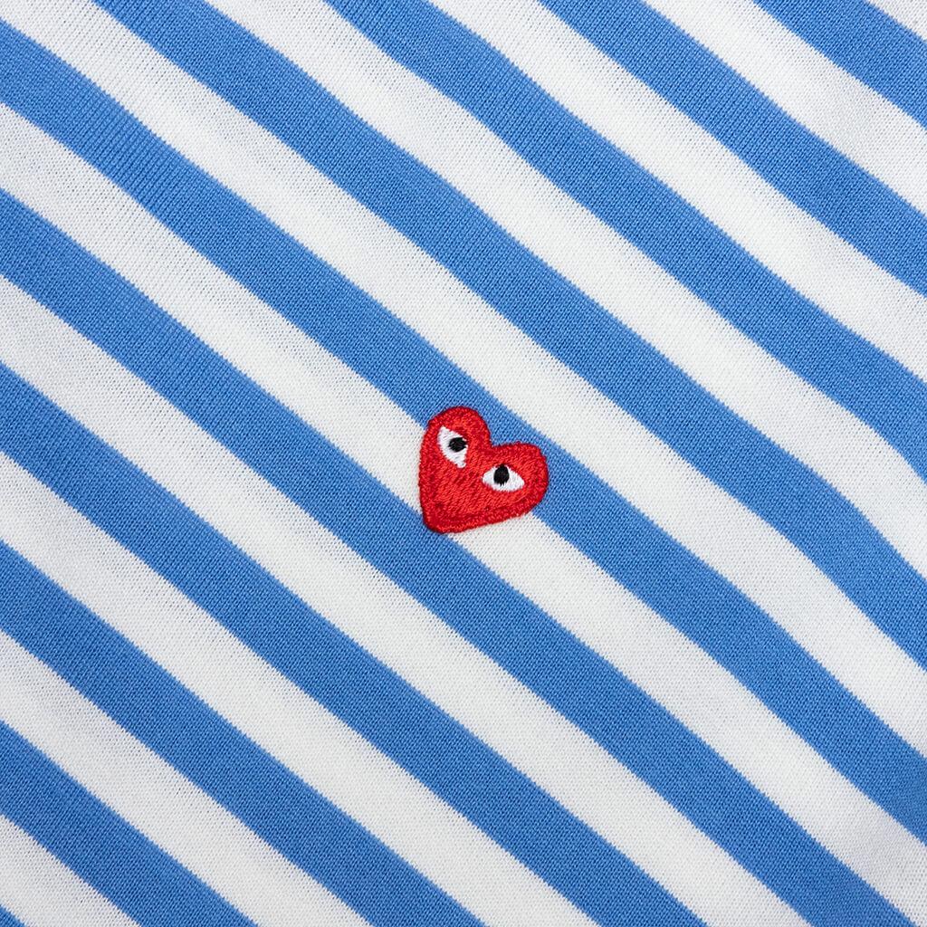 Bi-Color Stripe T-Shirt - Blue/Yellow Male Product Image