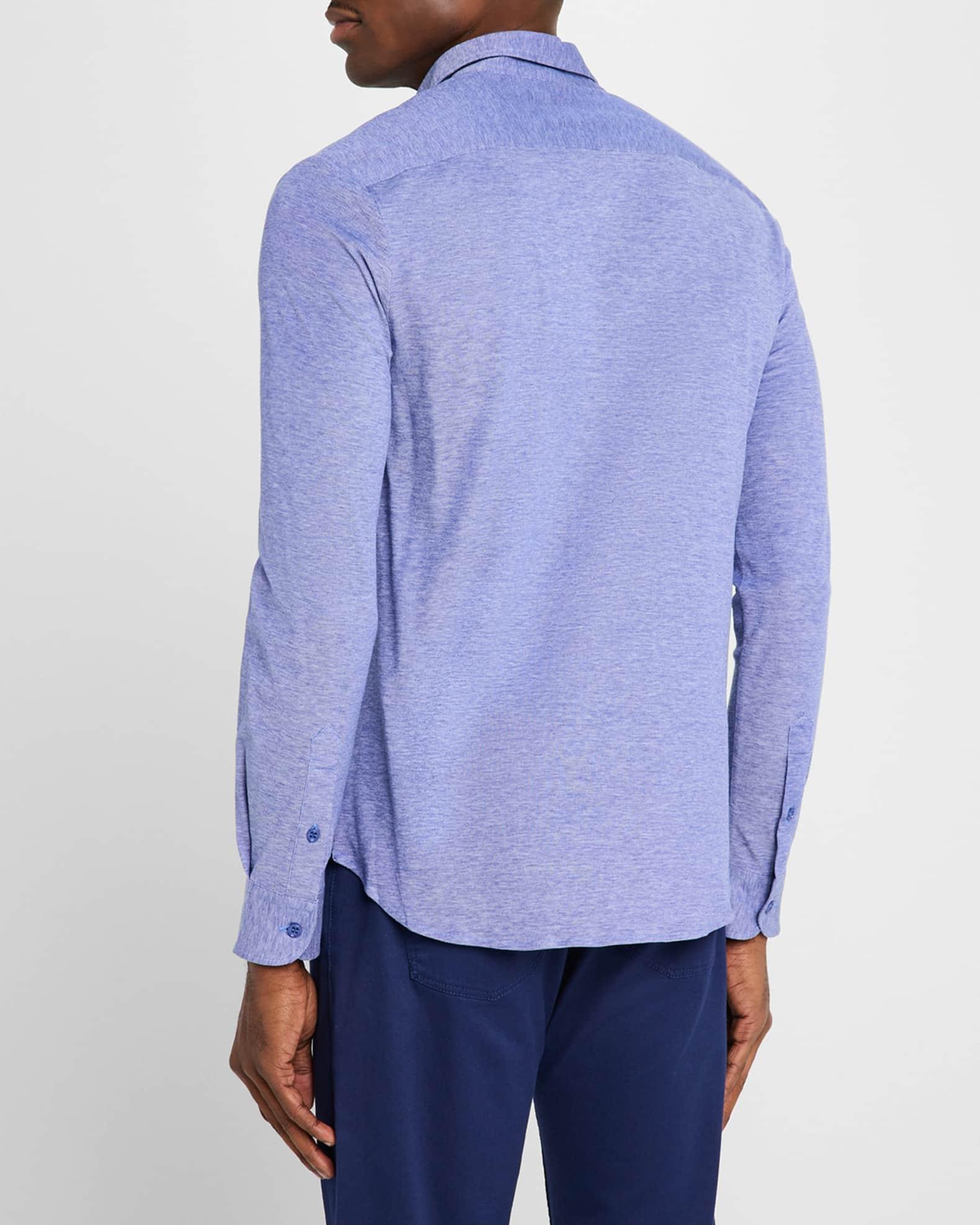 Men's Pique Jersey Micro-Dot Sport Shirt Product Image