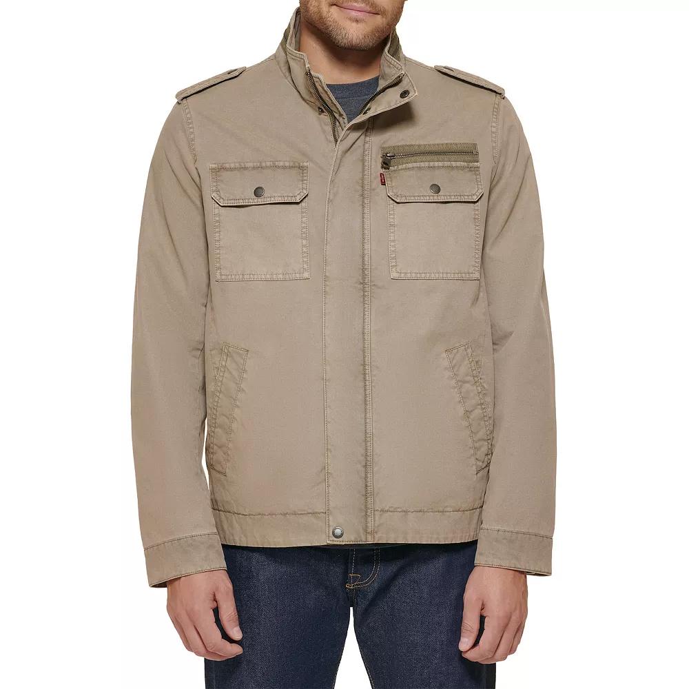 Men's Levi's® Unfilled Cotton Military Jacket, Size: Small, Grey Product Image